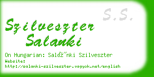 szilveszter salanki business card